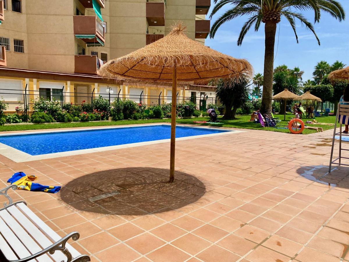 Genial Apartamento En 1A Linea De Playa Con Piscina Альмуньекар Экстерьер фото